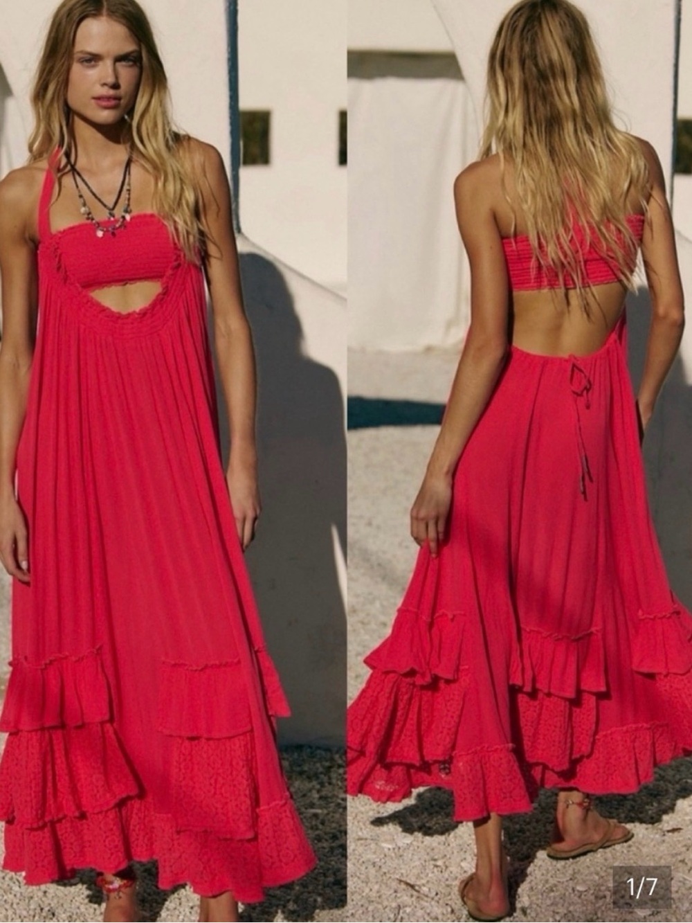 Free People Kauri Maxi Dress - Tart Berry
